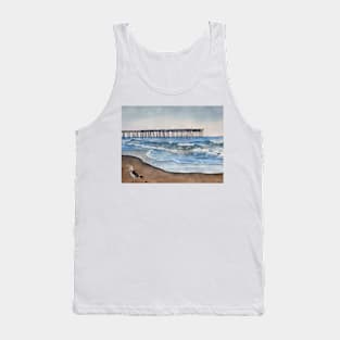 Virginia Beach Watercolor Painting Tank Top